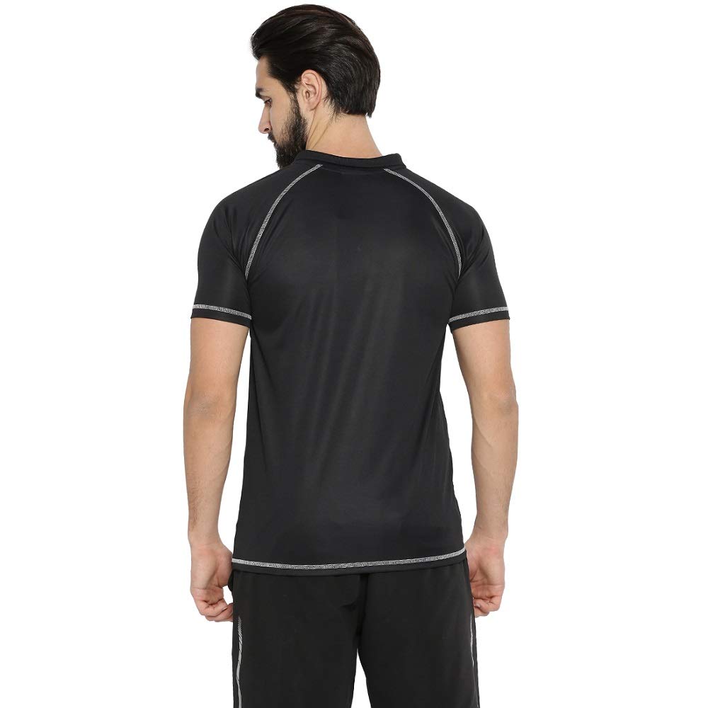 Black Grey Sport Jersey, Male Sportswear